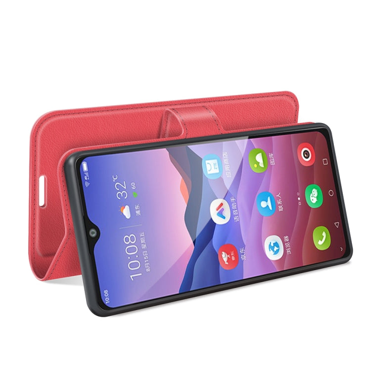 For ZTE Blade V2020 Smart Litchi Texture Horizontal Flip Protective Case with Holder & Card Slots & Wallet