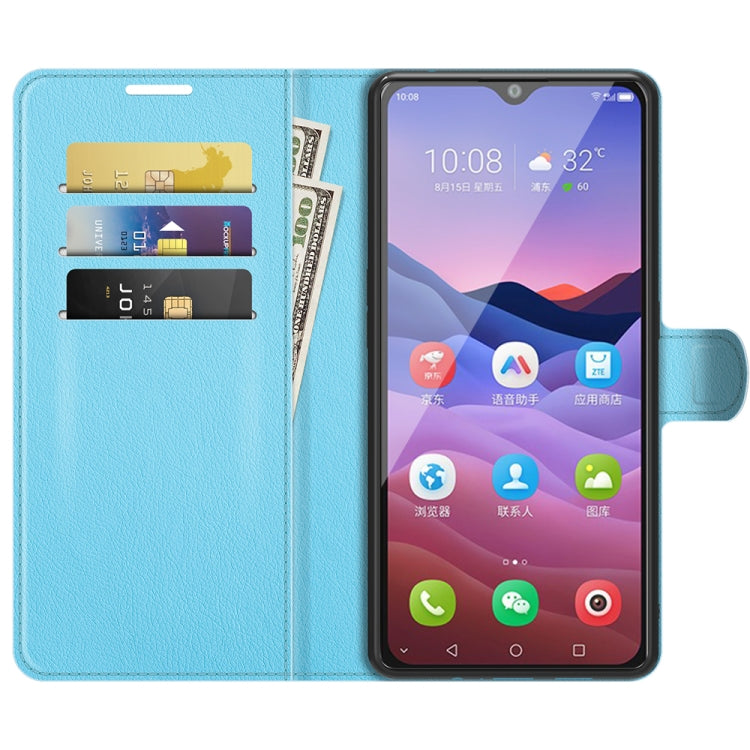 For ZTE Blade V2020 Smart Litchi Texture Horizontal Flip Protective Case with Holder & Card Slots & Wallet