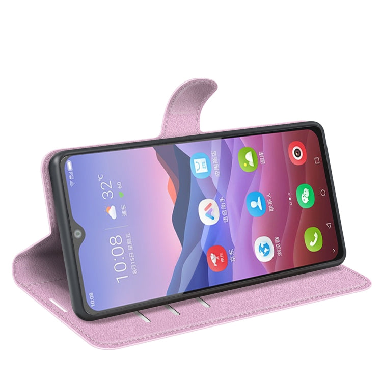 For ZTE Blade V2020 Smart Litchi Texture Horizontal Flip Protective Case with Holder & Card Slots & Wallet