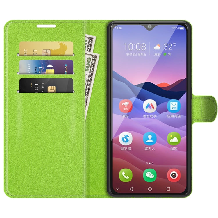 For ZTE Blade V2020 Smart Litchi Texture Horizontal Flip Protective Case with Holder & Card Slots & Wallet