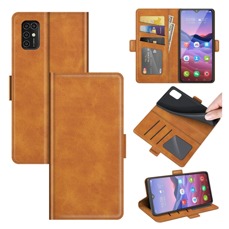 For ZTE Blade V2020 Smart Dual-side Magnetic Buckle Horizontal Flip Leather Case with Holder & Card Slots & Wallet