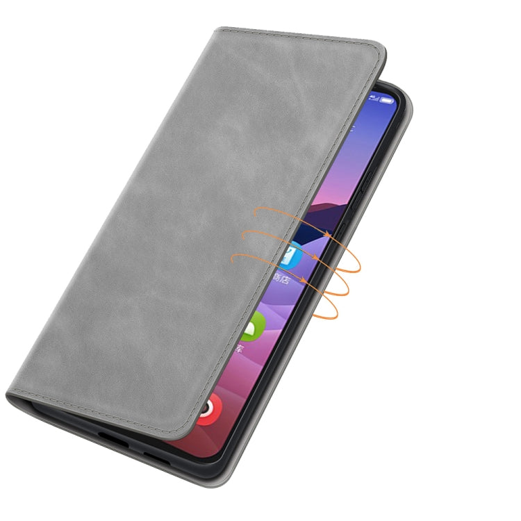 For ZTE Blade V2020 Smart Retro-skin Business Magnetic Suction Leather Case with Holder & Card Slots & Wallet