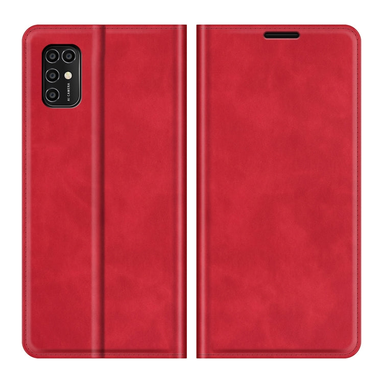 For ZTE Blade V2020 Smart Retro-skin Business Magnetic Suction Leather Case with Holder & Card Slots & Wallet