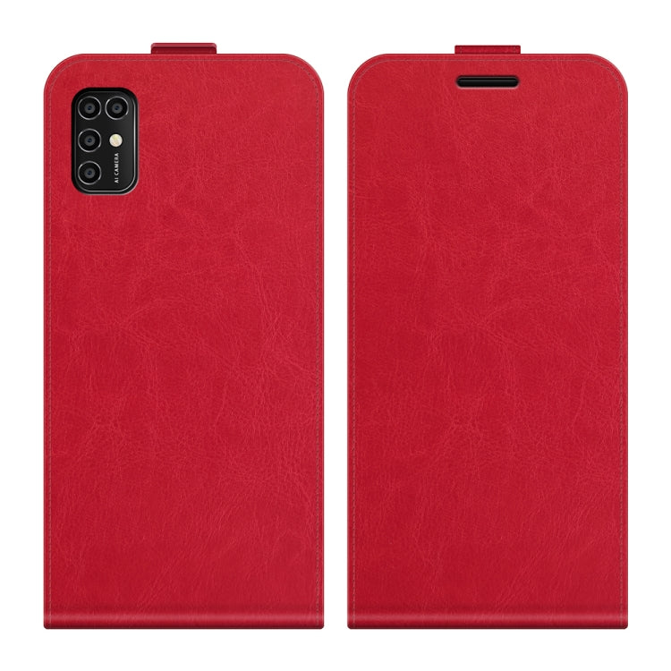 For ZTE Blade V2020 Smart R64 Texture Single Vertical Flip Leather Protective Case with Card Slots & Photo Frame