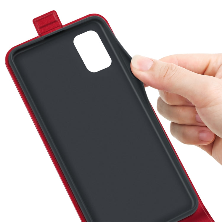 For ZTE Blade V2020 Smart R64 Texture Single Vertical Flip Leather Protective Case with Card Slots & Photo Frame