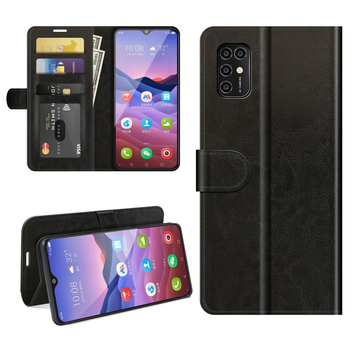 For ZTE Blade V2020 Smart R64 Texture Single Horizontal Flip Protective Case with Holder & Card Slots & Wallet& Photo Frame