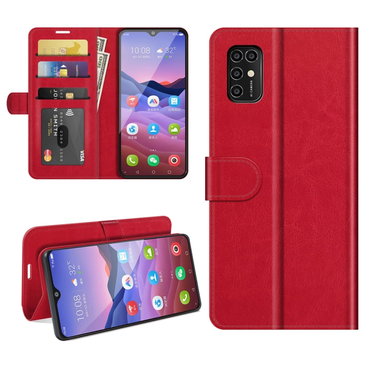 For ZTE Blade V2020 Smart R64 Texture Single Horizontal Flip Protective Case with Holder & Card Slots & Wallet& Photo Frame