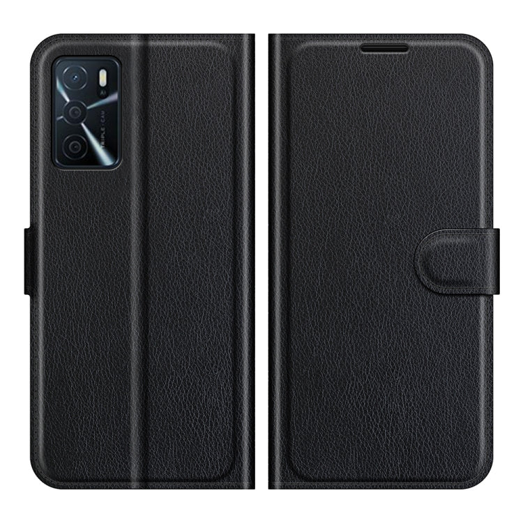 For OPPO A16 Litchi Texture Horizontal Flip Protective Case with Holder & Card Slots & Wallet