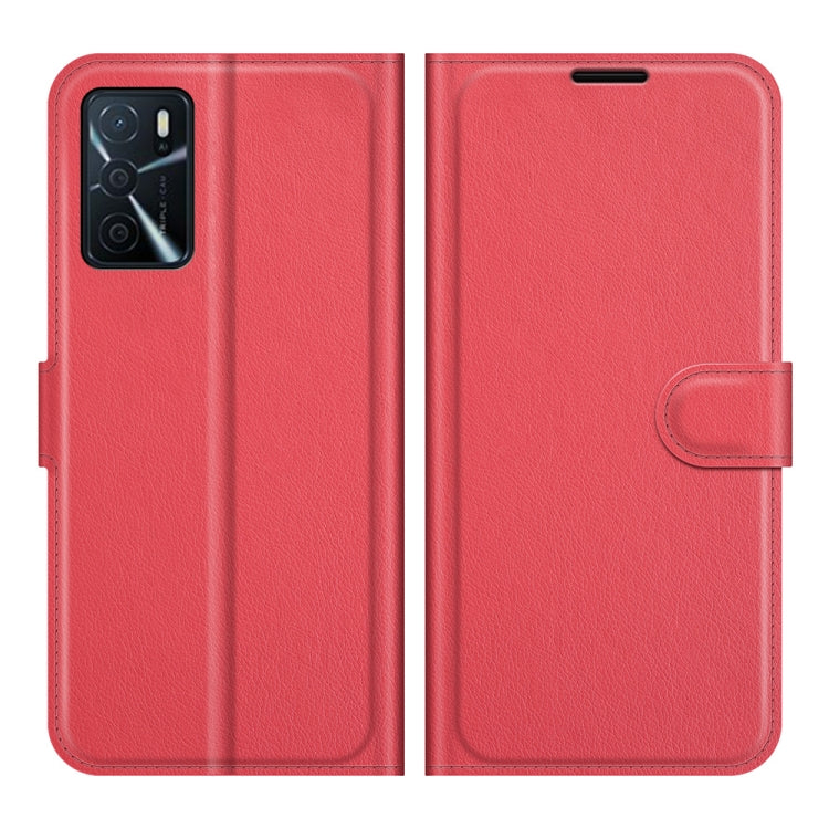 For OPPO A16 Litchi Texture Horizontal Flip Protective Case with Holder & Card Slots & Wallet