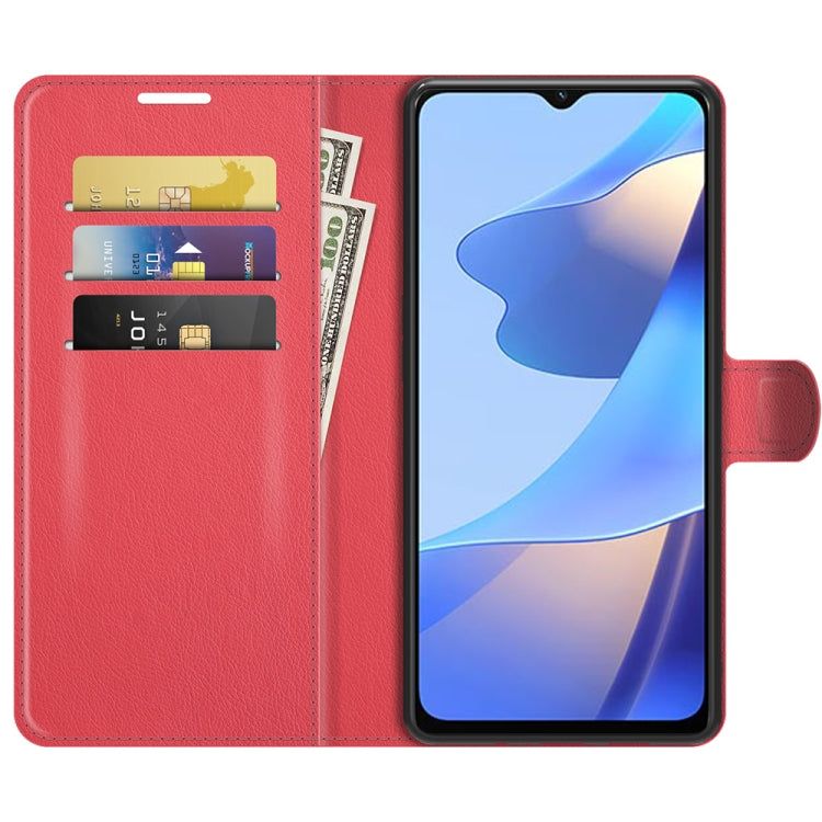 For OPPO A16 Litchi Texture Horizontal Flip Protective Case with Holder & Card Slots & Wallet