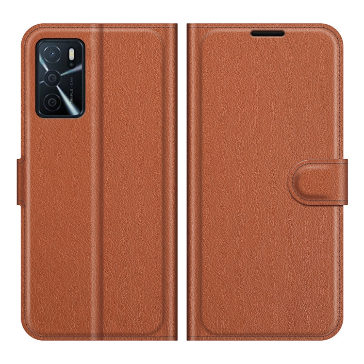 For OPPO A16 Litchi Texture Horizontal Flip Protective Case with Holder & Card Slots & Wallet