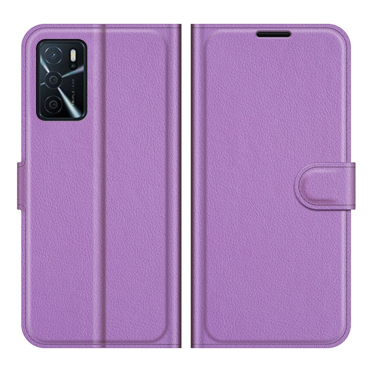 For OPPO A16 Litchi Texture Horizontal Flip Protective Case with Holder & Card Slots & Wallet