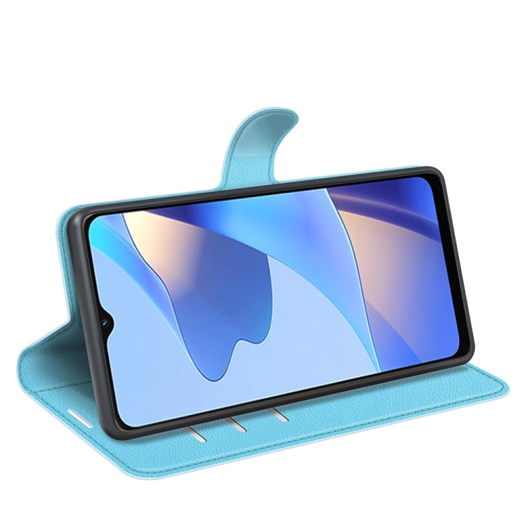 For OPPO A16 Litchi Texture Horizontal Flip Protective Case with Holder & Card Slots & Wallet