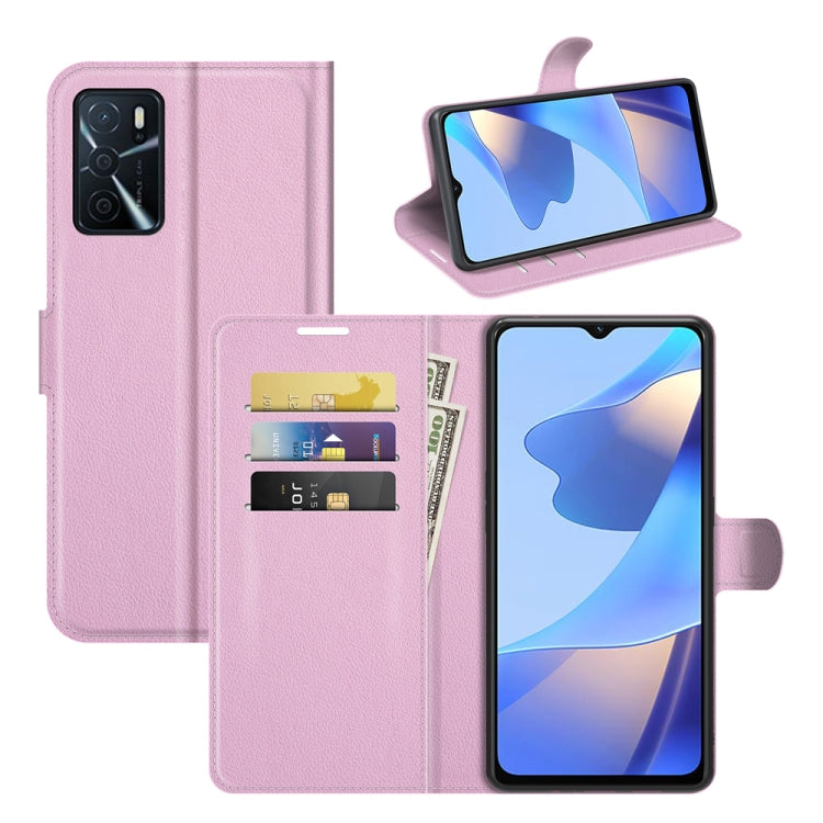 For OPPO A16 Litchi Texture Horizontal Flip Protective Case with Holder & Card Slots & Wallet