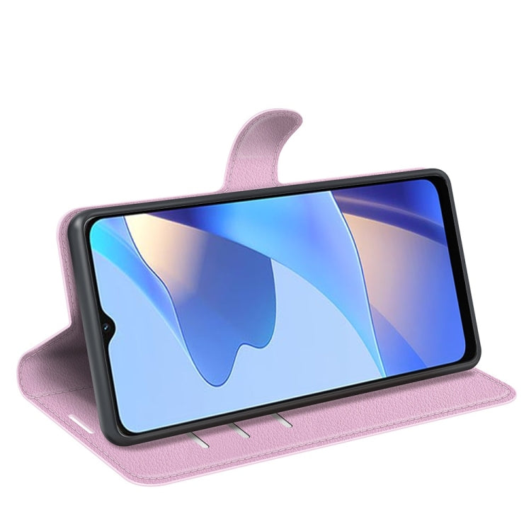 For OPPO A16 Litchi Texture Horizontal Flip Protective Case with Holder & Card Slots & Wallet