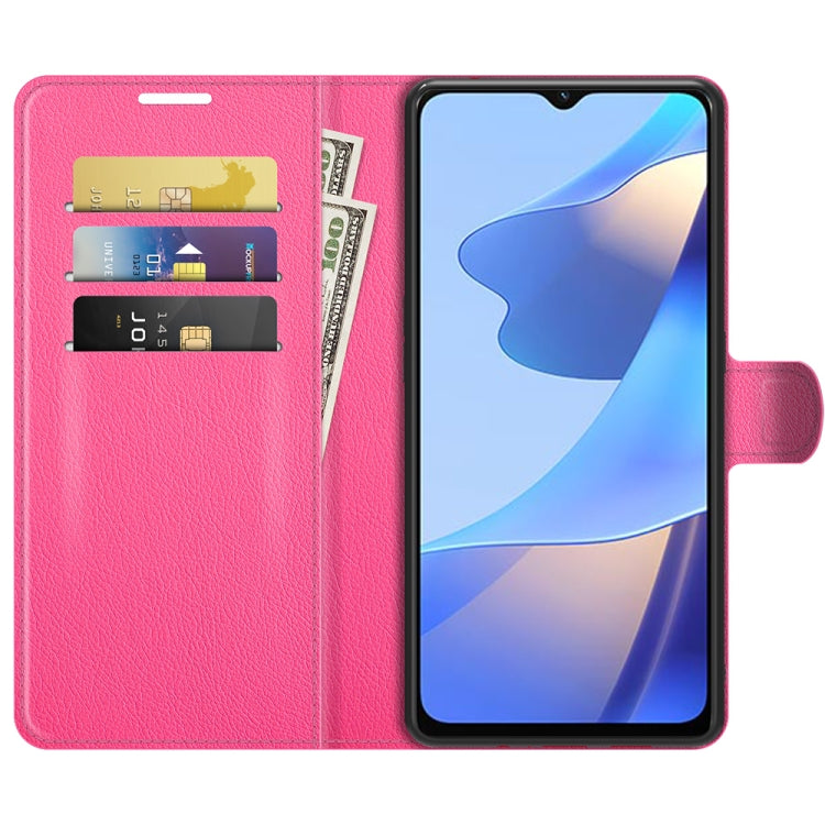 For OPPO A16 Litchi Texture Horizontal Flip Protective Case with Holder & Card Slots & Wallet