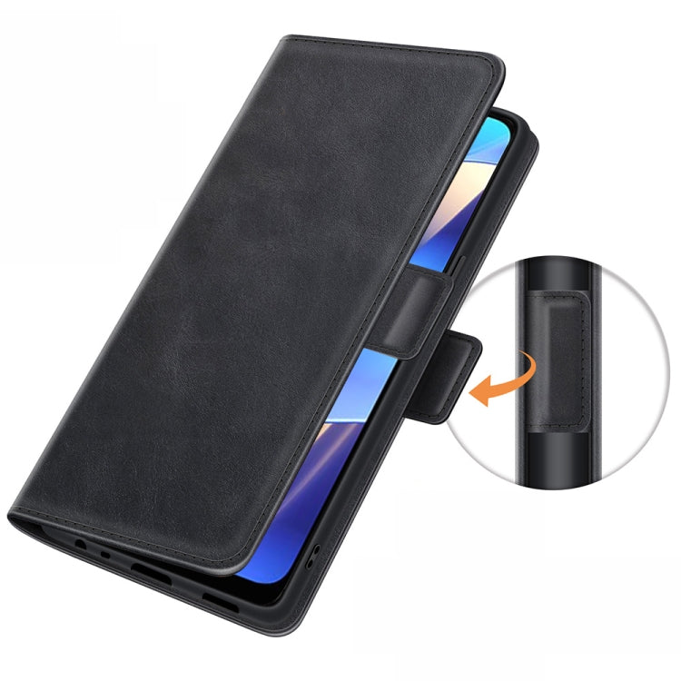 For OPPO A16 Dual-side Magnetic Buckle Horizontal Flip Leather Case with Holder & Card Slots & Wallet