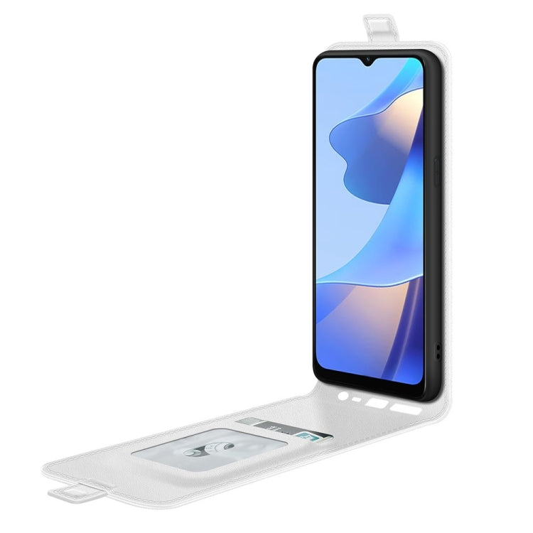 For OPPO A16 R64 Texture Single Horizontal Flip Protective Case with Holder & Card Slots & Wallet& Photo Frame