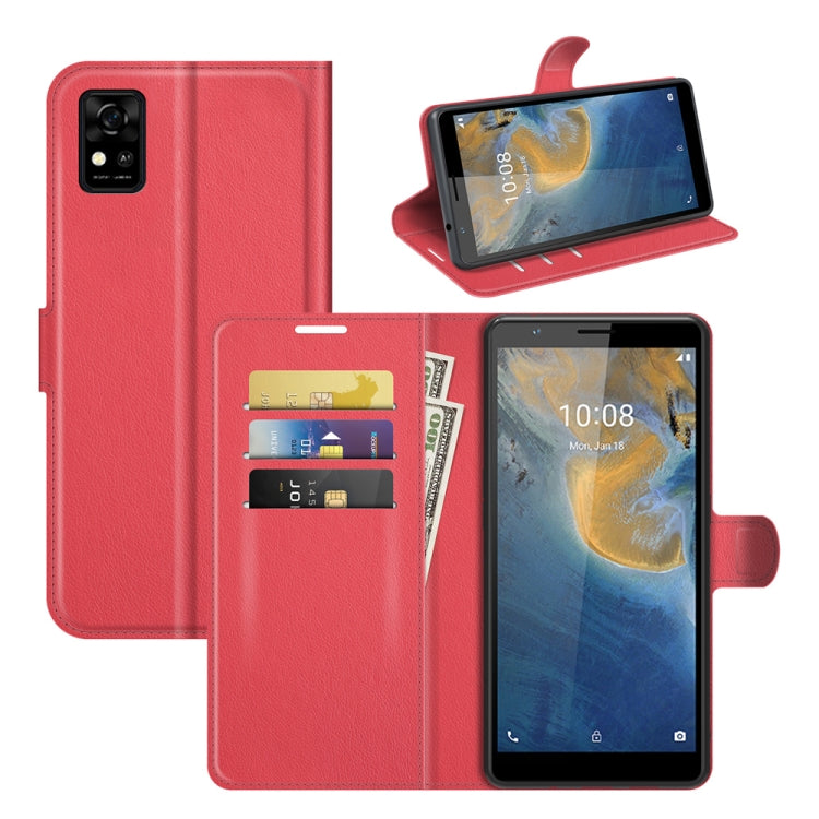 For ZTE Blade A31 Litchi Texture Horizontal Flip Protective Case with Holder & Card Slots & Wallet
