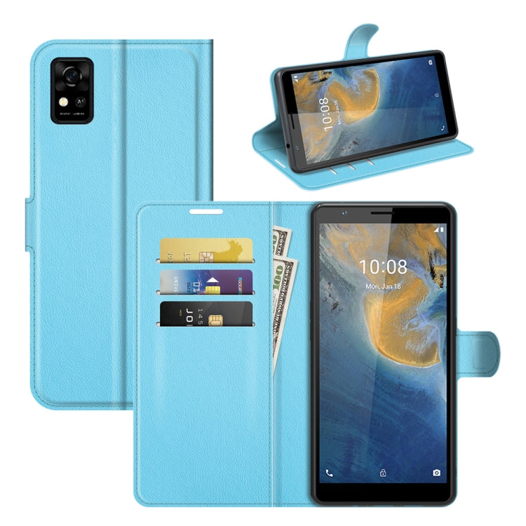 For ZTE Blade A31 Litchi Texture Horizontal Flip Protective Case with Holder & Card Slots & Wallet