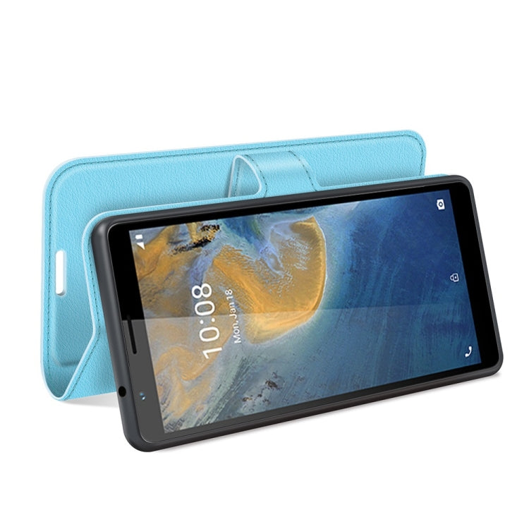 For ZTE Blade A31 Litchi Texture Horizontal Flip Protective Case with Holder & Card Slots & Wallet