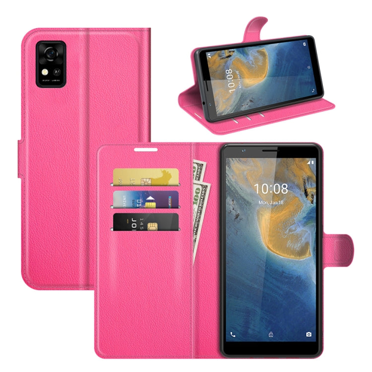For ZTE Blade A31 Litchi Texture Horizontal Flip Protective Case with Holder & Card Slots & Wallet