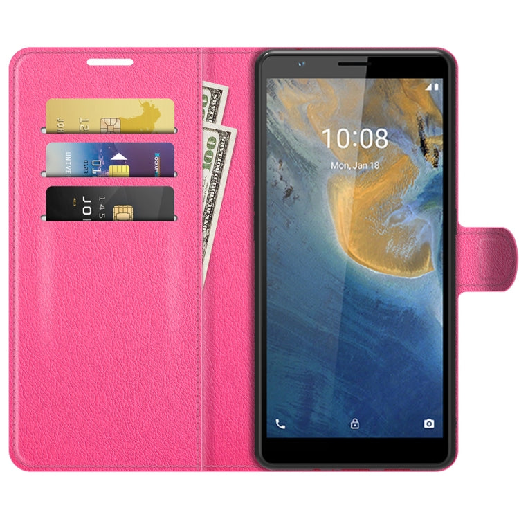 For ZTE Blade A31 Litchi Texture Horizontal Flip Protective Case with Holder & Card Slots & Wallet