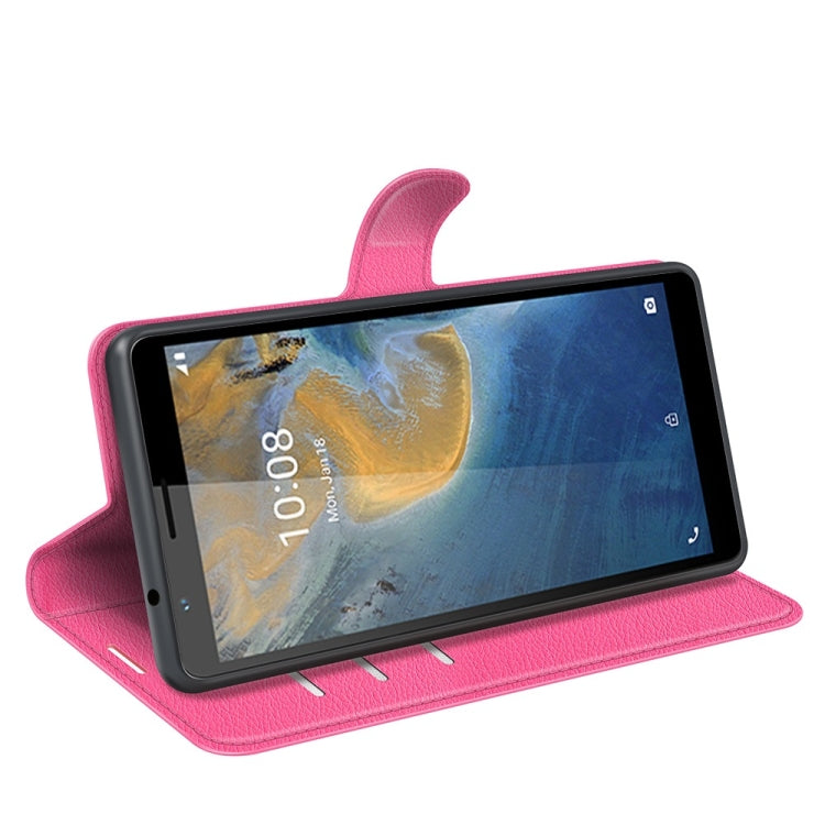 For ZTE Blade A31 Litchi Texture Horizontal Flip Protective Case with Holder & Card Slots & Wallet