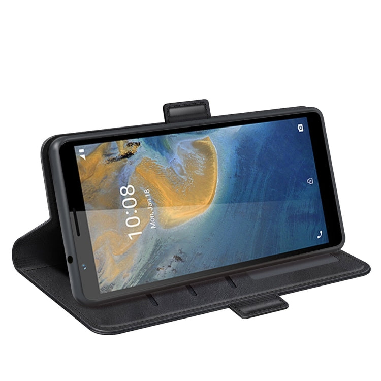 For ZTE Blade A31 Dual-side Magnetic Buckle Horizontal Flip Leather Case with Holder & Card Slots & Wallet