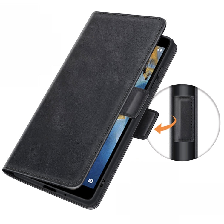 For ZTE Blade A31 Dual-side Magnetic Buckle Horizontal Flip Leather Case with Holder & Card Slots & Wallet