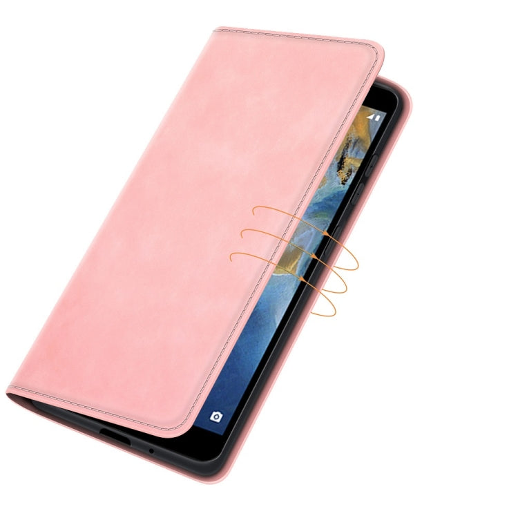 For ZTE Blade A31 Retro-skin Business Magnetic Suction Leather Case with Holder & Card Slots & Wallet