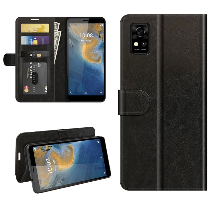 For ZTE Blade A31 R64 Texture Single Horizontal Flip Protective Case with Holder & Card Slots & Wallet& Photo Frame