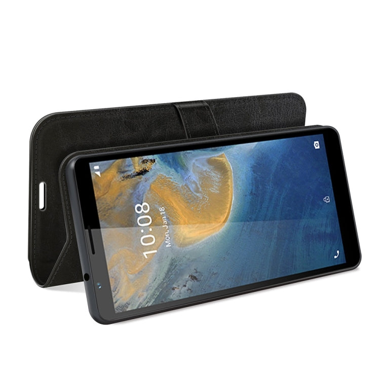 For ZTE Blade A31 R64 Texture Single Horizontal Flip Protective Case with Holder & Card Slots & Wallet& Photo Frame