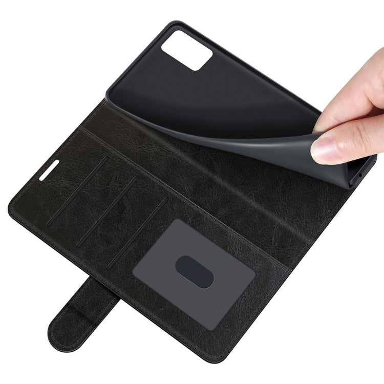 For ZTE Blade A31 R64 Texture Single Horizontal Flip Protective Case with Holder & Card Slots & Wallet& Photo Frame