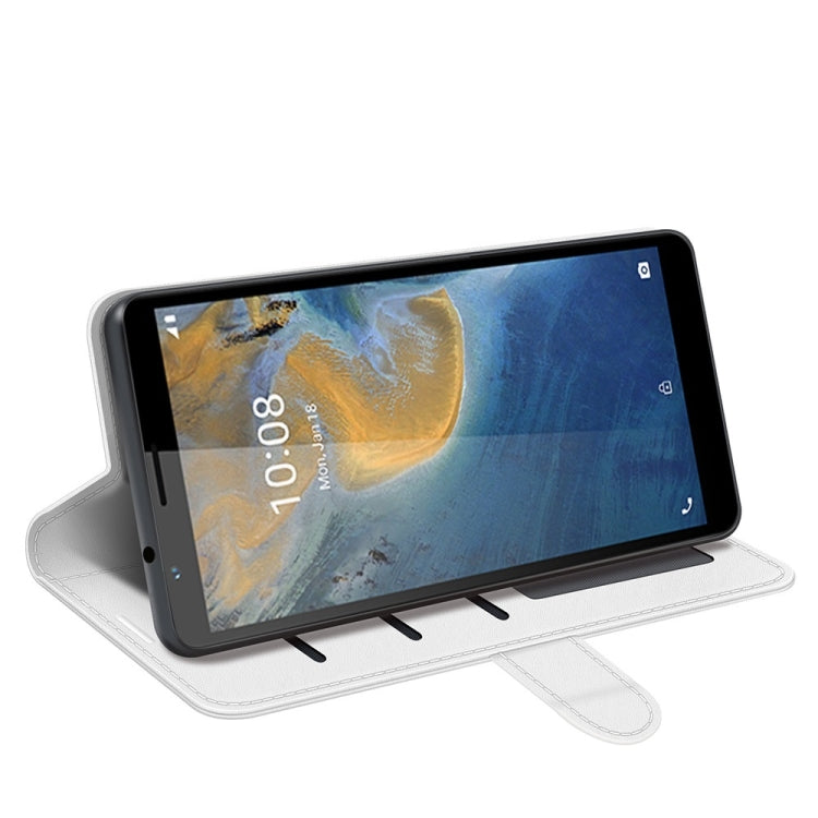 For ZTE Blade A31 R64 Texture Single Horizontal Flip Protective Case with Holder & Card Slots & Wallet& Photo Frame