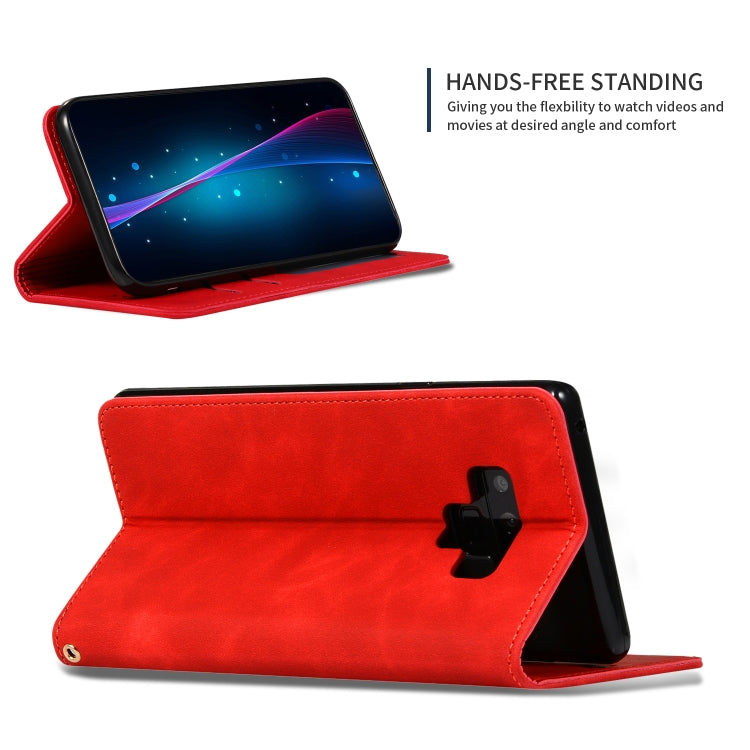 Retro Skin Feel Business Magnetic Horizontal Flip Leather Case for Galaxy Note 9
