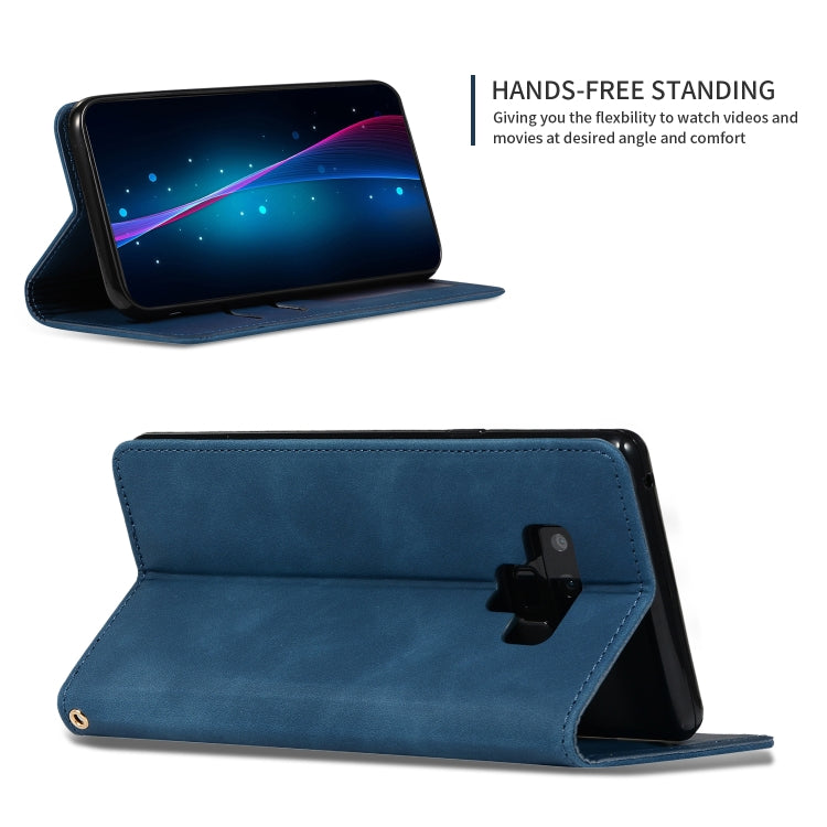 Retro Skin Feel Business Magnetic Horizontal Flip Leather Case for Galaxy Note 9