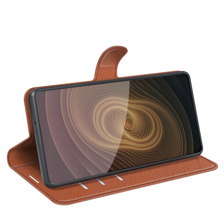 For ZTE Axon 20 5G Litchi Texture Horizontal Flip Protective Case with Holder & Card Slots & Wallet