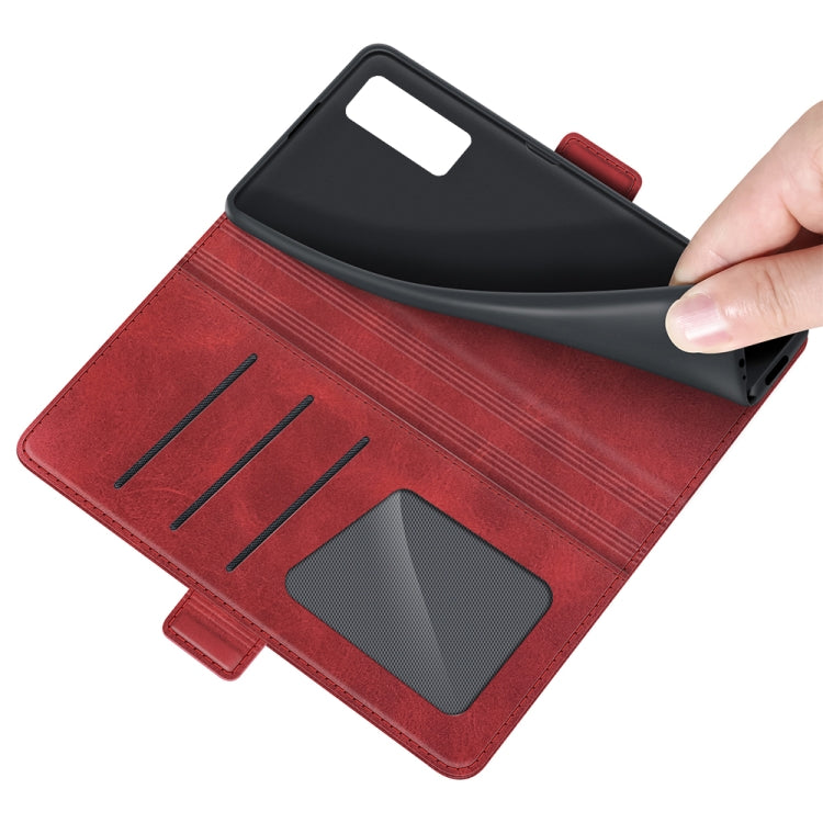 For ZTE Axon 20 5G Dual-side Magnetic Buckle Horizontal Flip Leather Case with Holder & Card Slots & Wallet