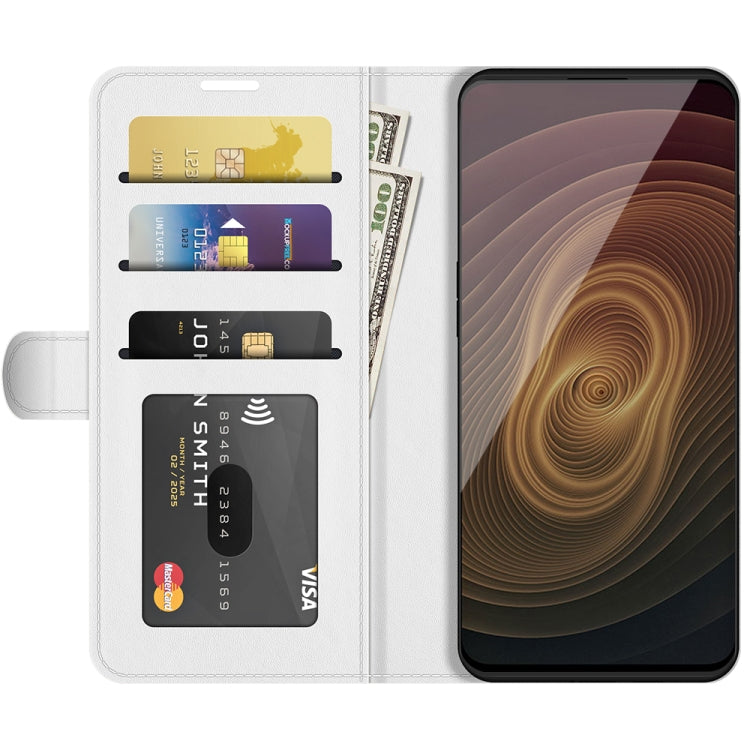 For ZTE Axon 20 5G R64 Texture Single Horizontal Flip Protective Case with Holder & Card Slots & Wallet& Photo Frame