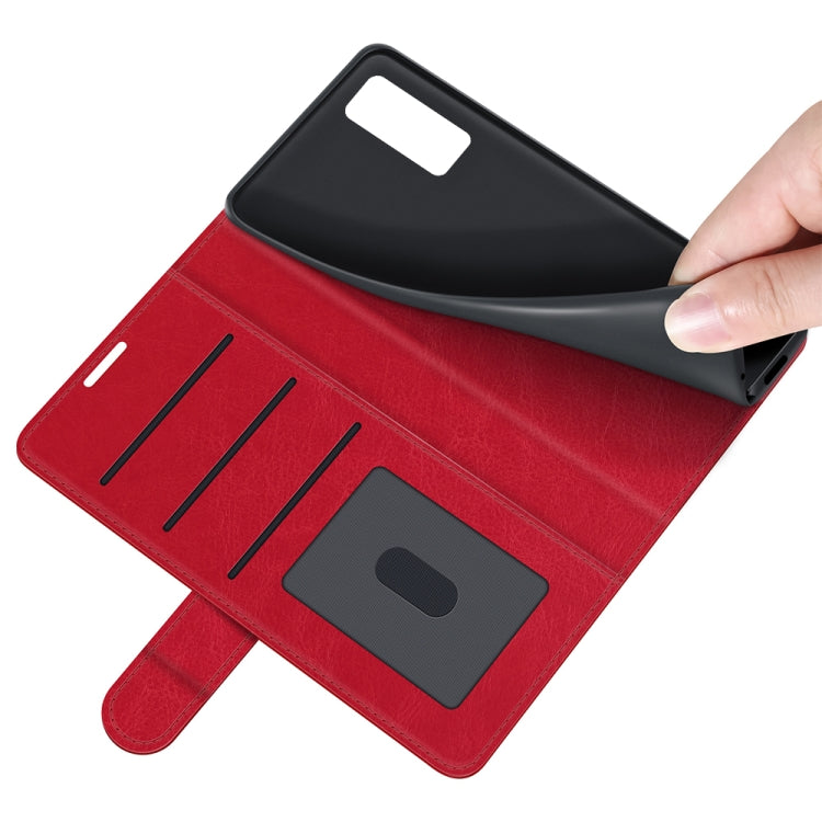 For ZTE Axon 20 5G R64 Texture Single Horizontal Flip Protective Case with Holder & Card Slots & Wallet& Photo Frame