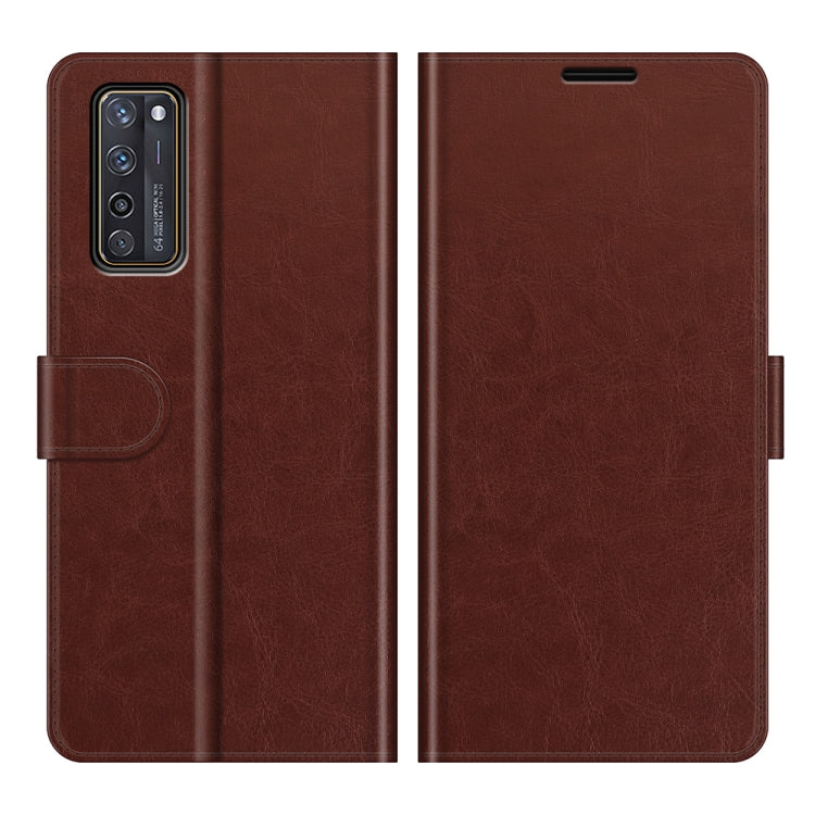 For ZTE Axon 20 5G R64 Texture Single Horizontal Flip Protective Case with Holder & Card Slots & Wallet& Photo Frame