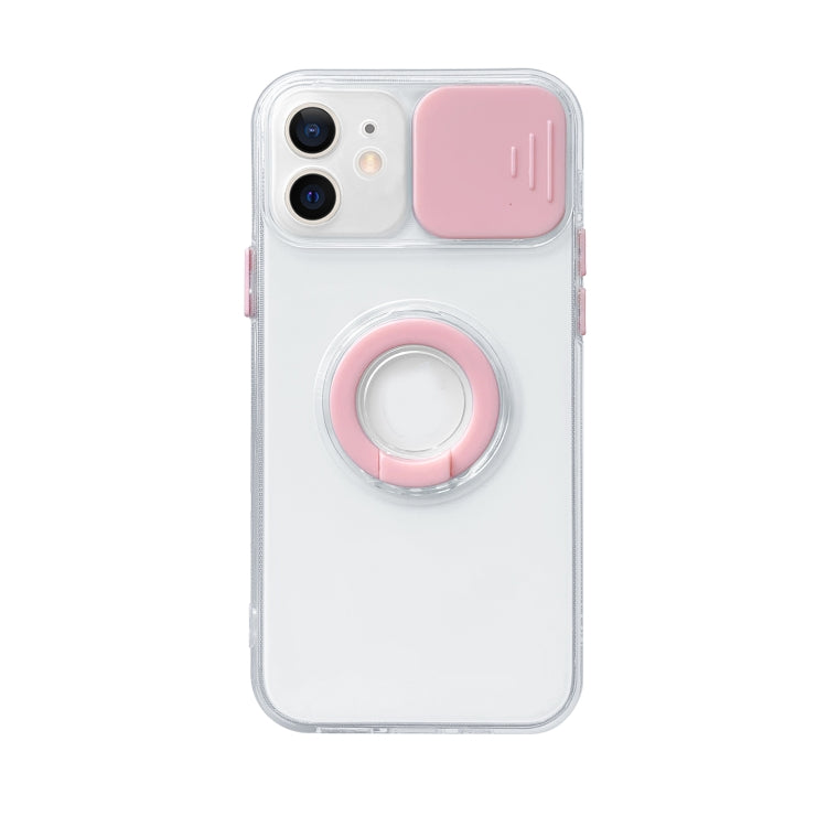 For iPhone 13 Pro Max Sliding Camera Cover Design TPU Protective Case with Ring Holder