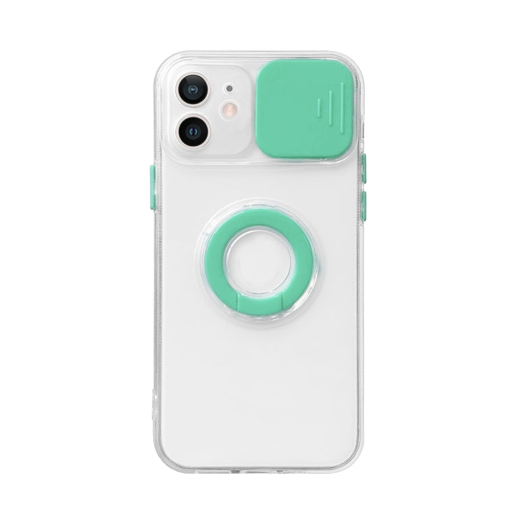 For iPhone 13 Pro Sliding Camera Cover Design TPU Protective Case with Ring Holder