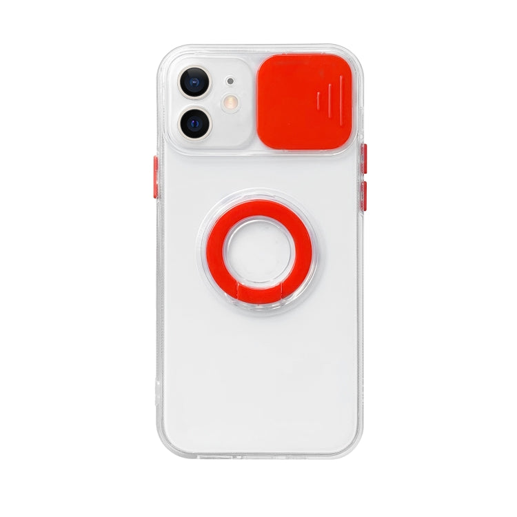 For iPhone 13 Sliding Camera Cover Design TPU Protective Case with Ring Holder