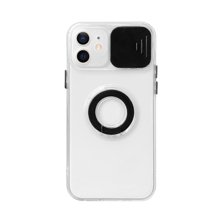 For iPhone 13 mini Sliding Camera Cover Design TPU Protective Case with Ring Holder
