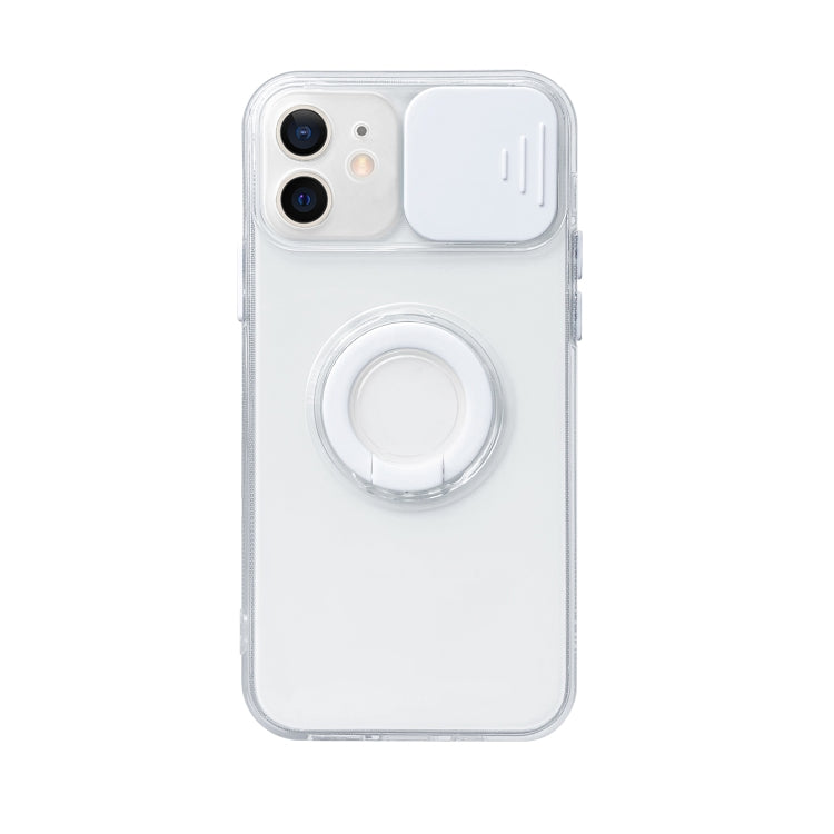 For iPhone 13 mini Sliding Camera Cover Design TPU Protective Case with Ring Holder