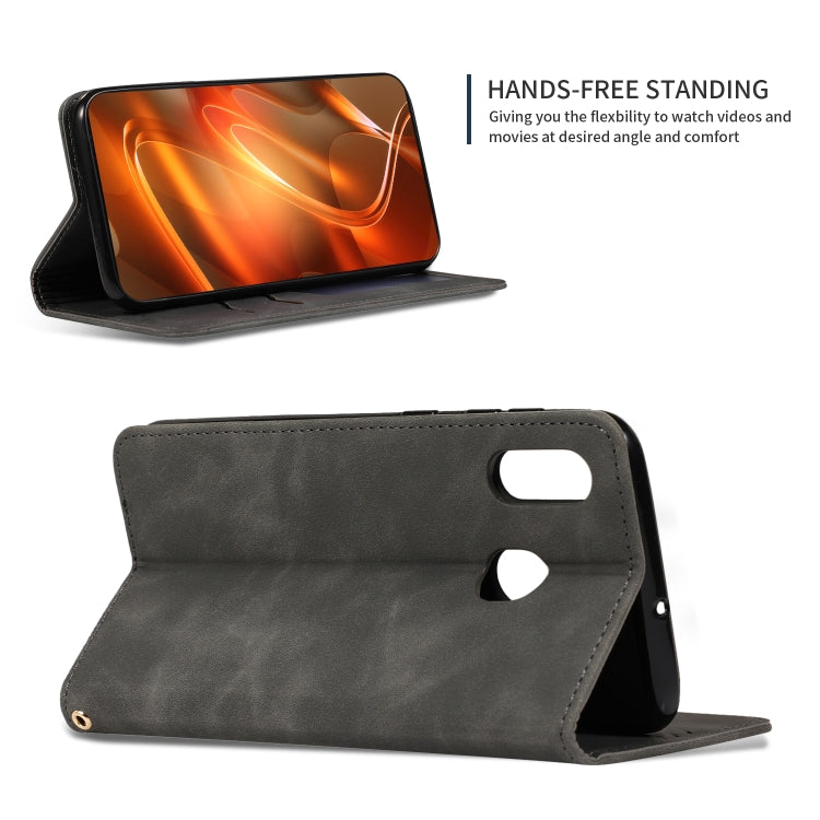 Retro Skin Feel Business Magnetic Horizontal Flip Leather Case for Samsung Galaxy A20 & A30