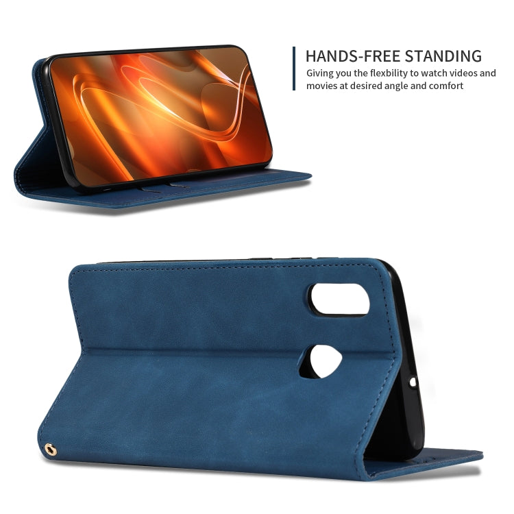 Retro Skin Feel Business Magnetic Horizontal Flip Leather Case for Samsung Galaxy A20 & A30