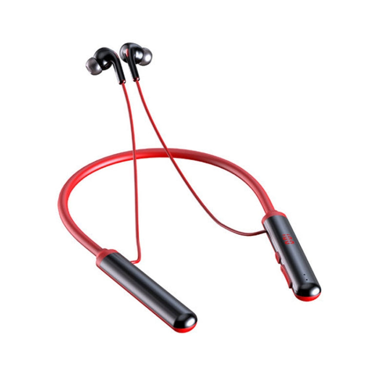 960 Neckband Magnetic Stereo Headphone with LED Display Support TF Card